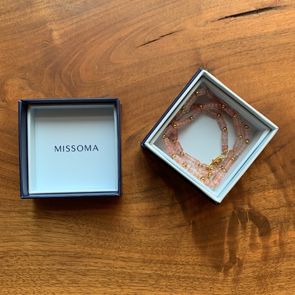 MISSOMA Medium Pink Stack Necklace - Picture 5 of 5